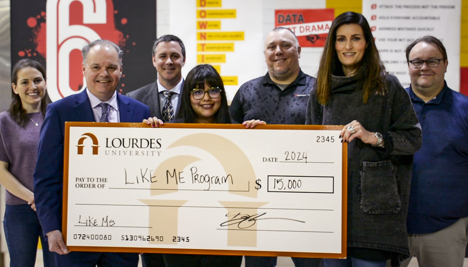 Designetics Donates $15,000 to Lourdes University’s Like Me Program